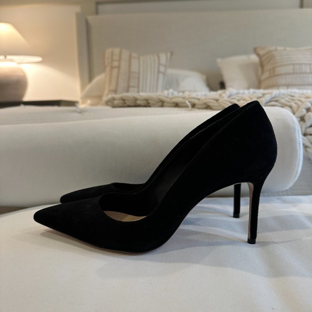 Schutz Lou Lo Suede Stiletto Pumps